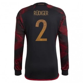 Tyskland Antonio Rüdiger 2 2023/2024 Borta Fotbollströjor Långärmad